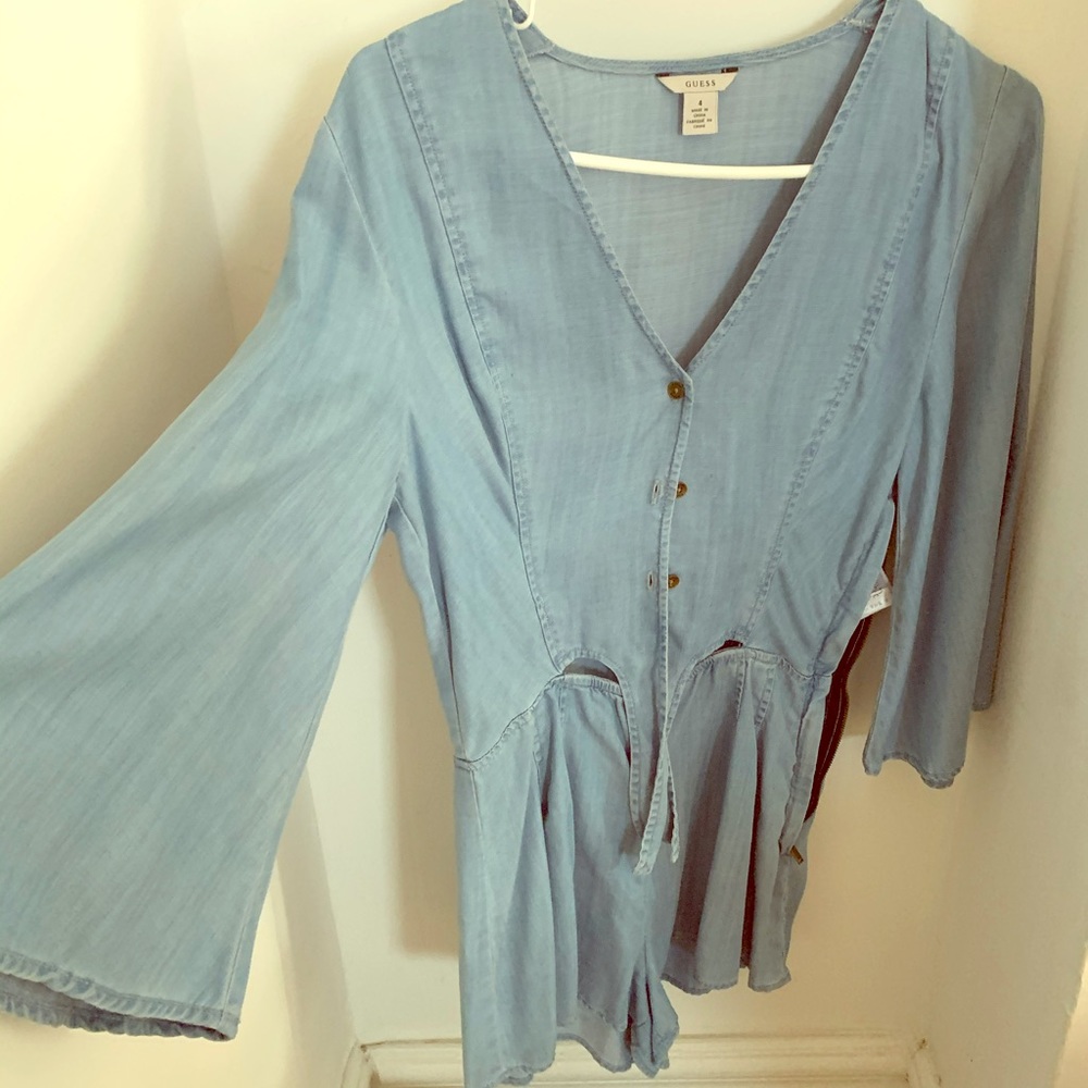Bell sleeved romper